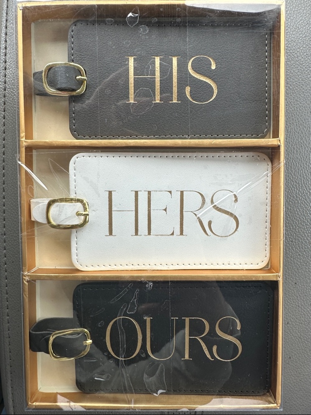 Eccolo Gold Luggage Tag Gift Box